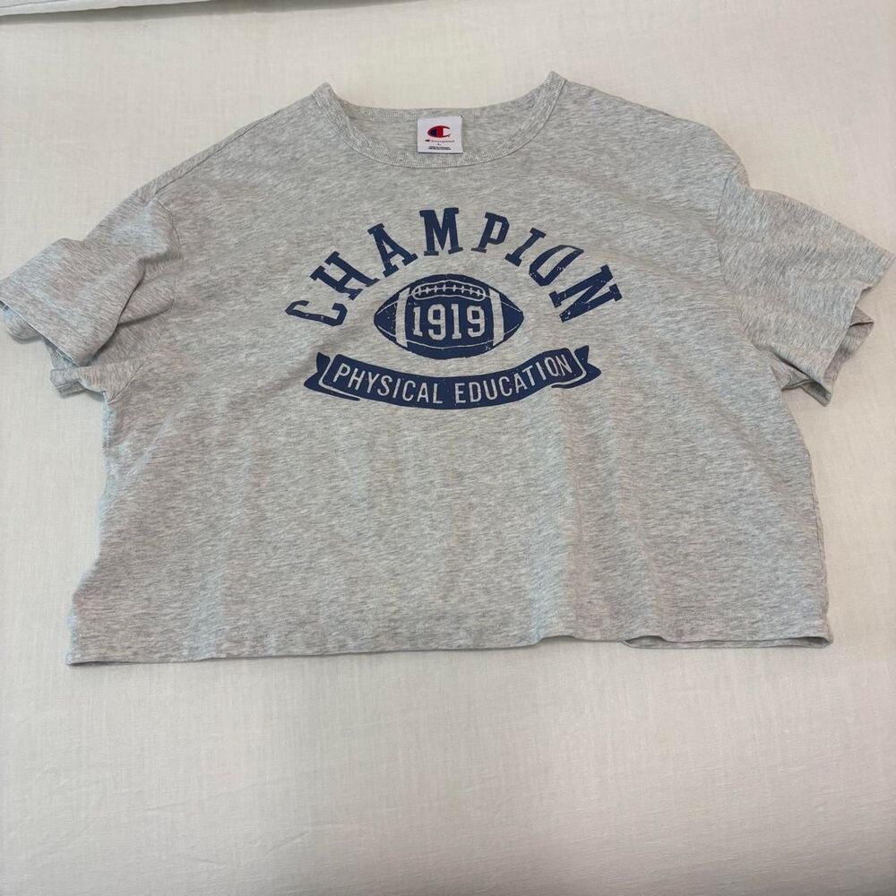 Champion Women's Grey Crop-top